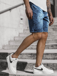 Spodenki męskie jeansowe niebieskie OZONEE JS/KK1075