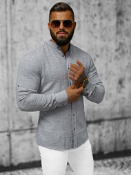 Koszula męska szara OZONEE O/V34