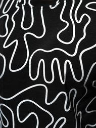 T-shirt męski czarny OZONEE JS/8T1198/3