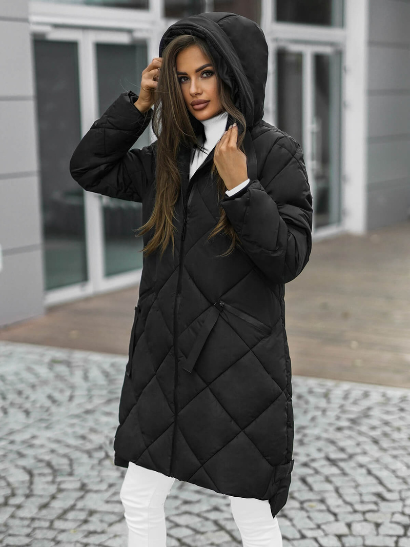 Куртка жіноча чорна OZONEE JS/5M3168/392Z