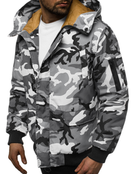 Куртка чоловіча Сіро-камуфляжна OZONEE JS/2019005