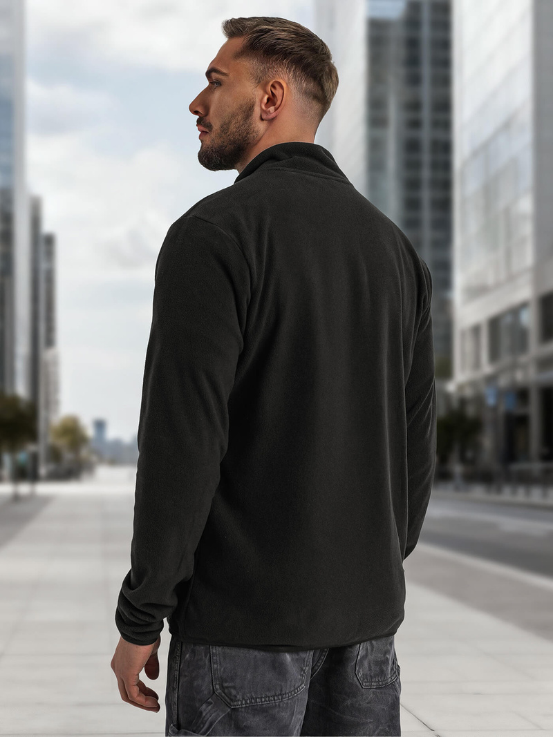 Bluza męska rozpinana czarna OZONEE JS/HH016/3