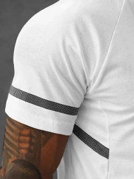 T-Shirt męski biały OZONEE JS/S150/1Z