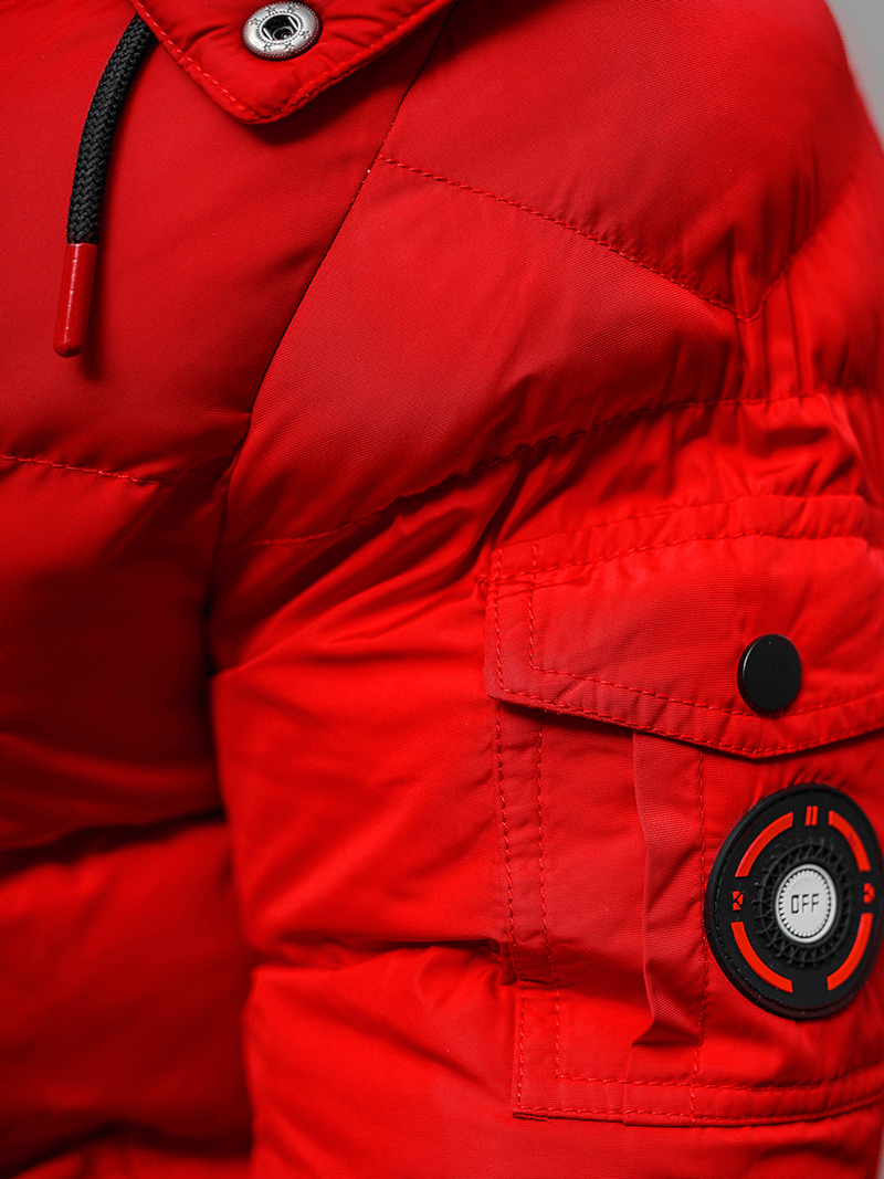 Куртка чоловіча Червона OZONEE JS/27M8111