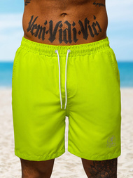 Spodenki kąpielowe męskie żółto-neonowe OZONEE O/MTK4454