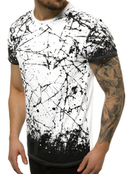 T-Shirt męski biały OZONEE JS/SS11019