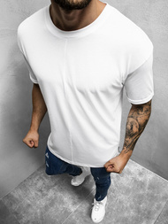 T-Shirt męski biały OZONEE MR/21576Z