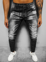 Spodnie jeansowe męskie czarne OZONEE NB/MP0005N