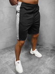 Spodenki dresowe męskie czarne OZONEE JS/68025