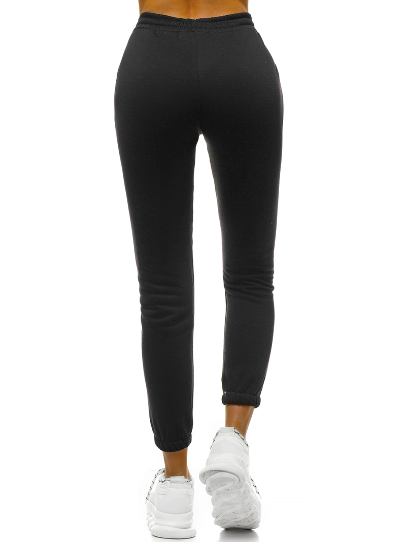 Spodnie dresowe damskie czarne OZONEE JS/KSW5008