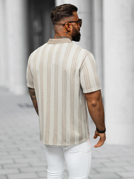 Футболка Поло Чоловіча Бежева OZONEE O/3C360