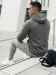 Bluza z kapturem męska grafitowa OZONEE JS/8B1730/5Z