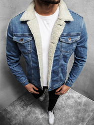 Kurtka męska jeans jasno-niebieska OZONEE BN/5938Z