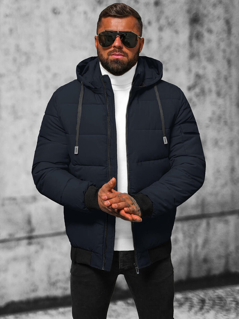 Куртка чоловіча tемно-cиня OZONEE JS/31M5006