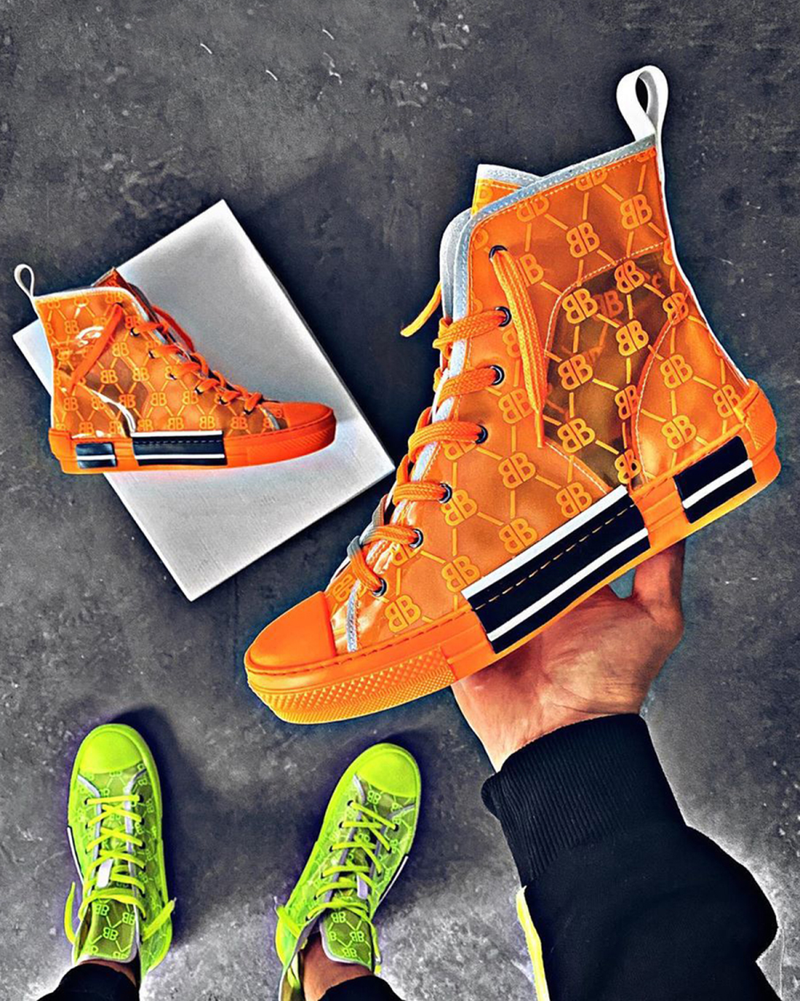 Trampki męskie pomarańczowe OZONEE O/351