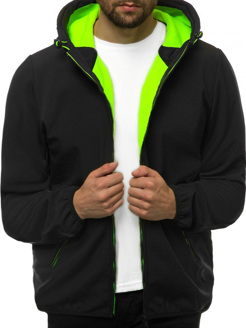 Куртка softshell чоловіча Чорна OZONEE JS/KS2182