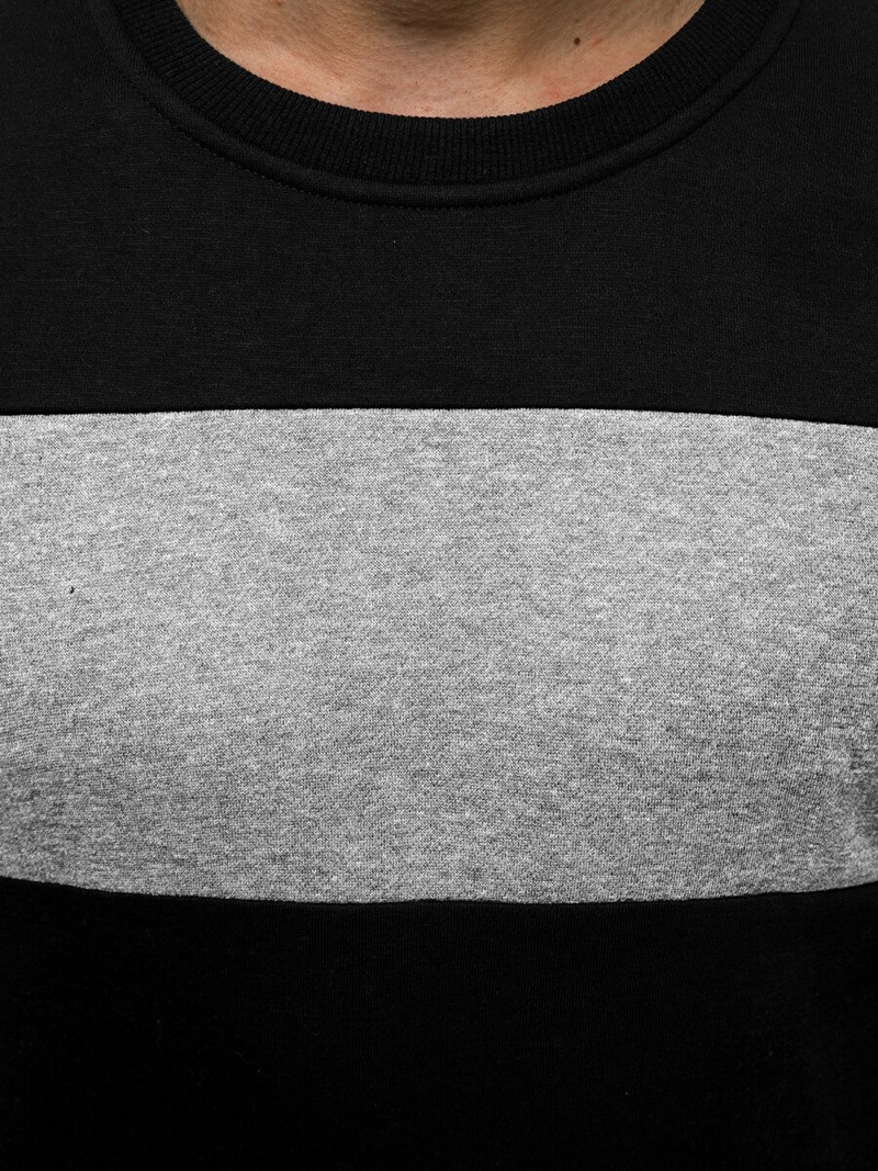 Bluza męska czarno-szara OZONEE JS/2020/2