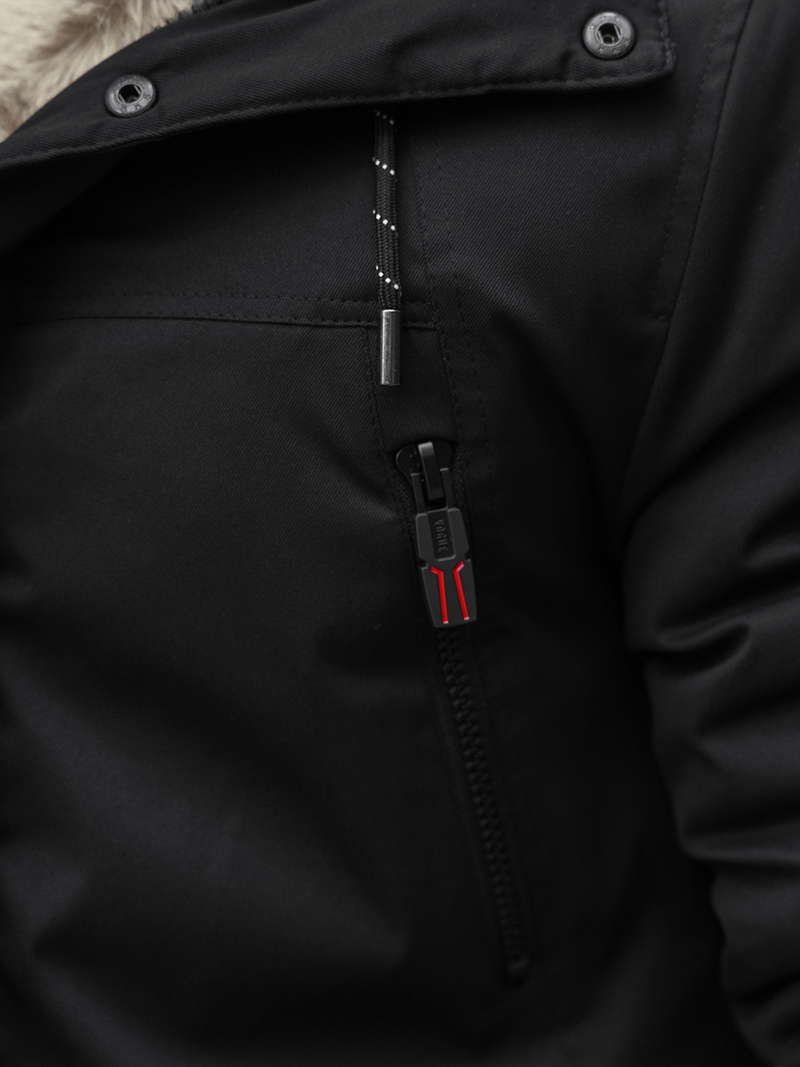 Kurtka zimowa męska czarna OZONEE JS/22M51/392