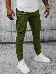 Spodnie męskie joggery zielone OZONEE NB/MP0165MV