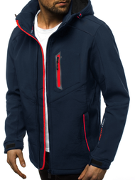 Kurtka męska softshell granatowo-czerwona OZONEE GE/12259