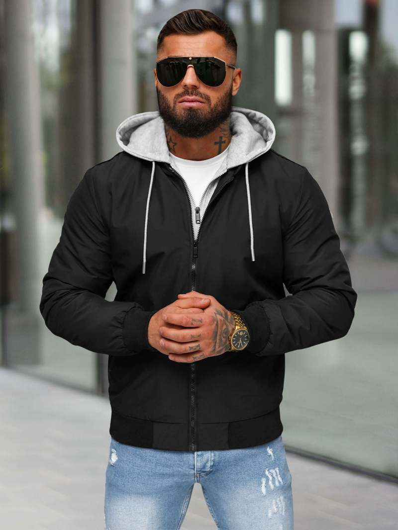 Куртка чоловіча чорна OZONEE JS/84M3031/392