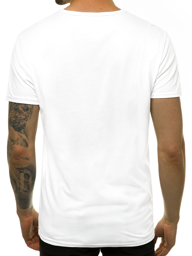 T-Shirt męski biały OZONEE JS/SS10972
