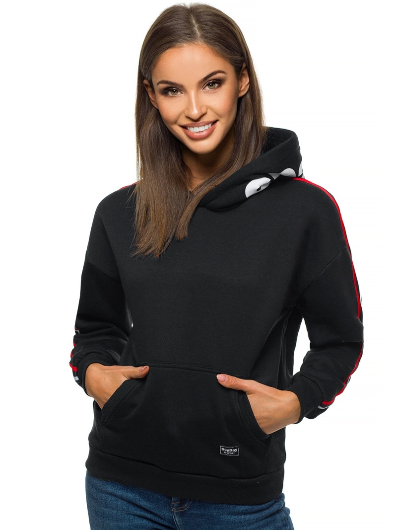 Жіноча Толстовка Чорна OZONEE JS/B26015