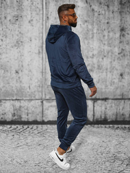 Komplet dresowy męski welurowy granatowy OZONEE JS/8C1169/25