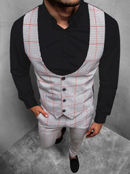 Чоловічий комплект - жилетка та штани чінос Сiрий OZONEE DJ/5597