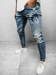 Spodnie jeansowe męskie niebieskie OZONEE B/20203077