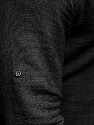 Koszula męska czarna OZONEE O/V41