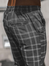 Чоловічі штани джоггери чинос  графіт OZONEE DJ/2286/22Z