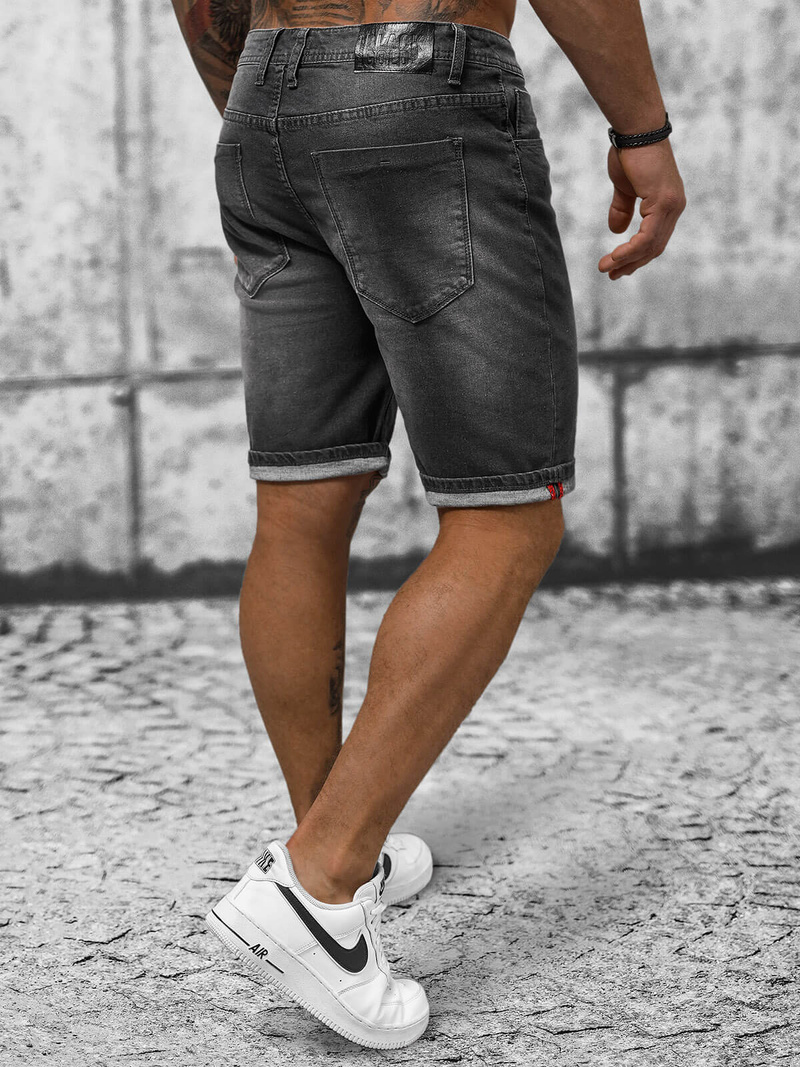 Шорти джинові чоловічі Темно-Графiтова OZONEE NB/MP0264GC