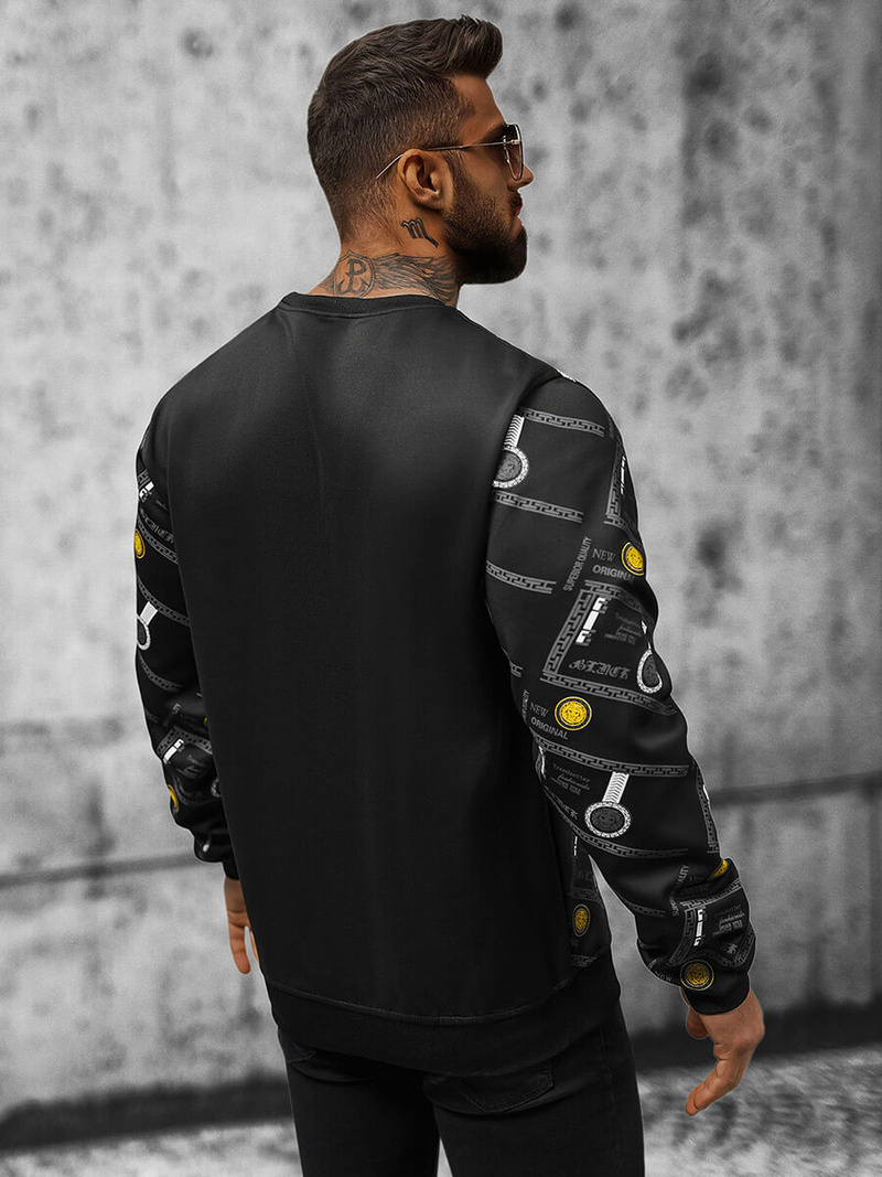 Bluza męska czarna OZONEE JS/8B1110/3