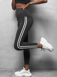 Legginsy damskie grafitowe OZONEE JS/YW88036/2