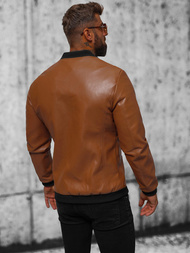 Чоловіча шкіряна куртка Гiрчична OZONEE JS/11Z8107