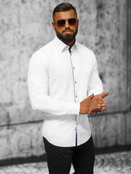 Koszula męska biała OZONEE O/V65