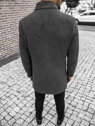 Płaszcz męski ciemno-szary OZONEE O/5628