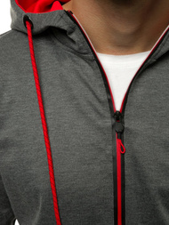 Толстовка чоловіча Темно-сіра OZONEE JS/DD20152