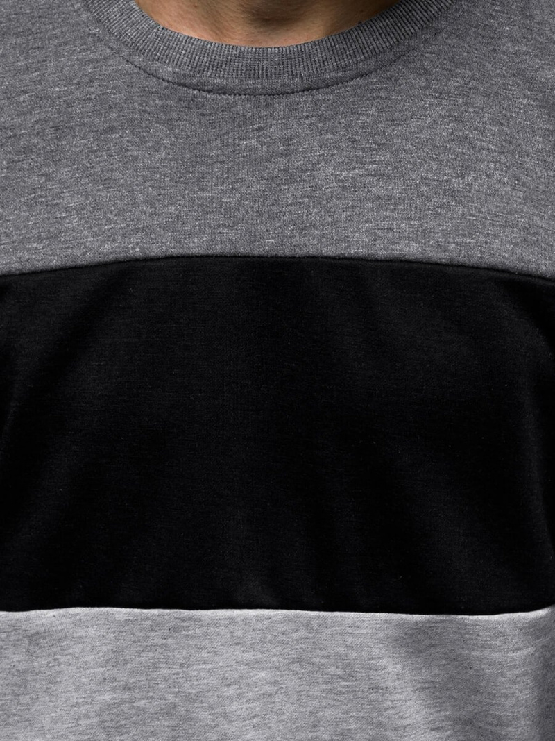 Bluza męska grafitowa OZONEE JS/JZ11052