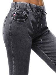 Spodnie jeansowe damskie grafitowe OZONEE O/WL1863