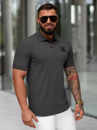 Футболка Поло Чоловіча Темно-Cіра OZONEE NB/MT3124