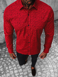 Koszula męska czerwona OZONEE O/3122Z