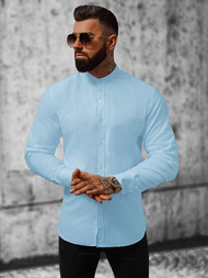 Класична сорочка чоловіча Блакитна  OZONEE O/V36