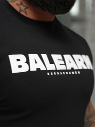 T-shirt męski slim fit czarny OZONEE NB/MT3135