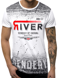 T-Shirt męski biały OZONEE JS/SS10960