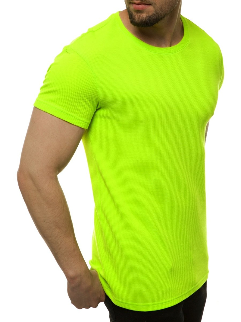 T-Shirt męski zielony-neon OZONEE MACH/M1193
