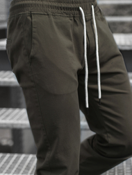 Spodnie męskie chino joggery khaki OZONEE JB/JP1145/17