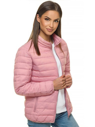 Kurtka przejściowa damska pudrowa OZONEE JS/M23037/354