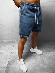 Spodenki męskie jeansowe ciemnoniebieskie OZONEE DR/17103